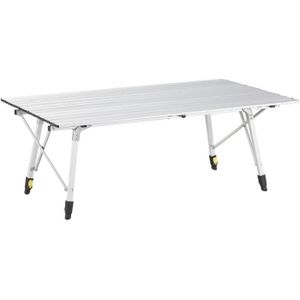 TABLE DE CAMPING Uquip Variety L Table Pliante en Alm - Réglable en Hauteur - avec Filet de Rangement (120x70cm)72
