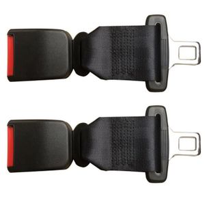 Lot de 2 rallonges de ceinture de sécurité de voiture de 25,9 cm (version  améliorée), protection pour les hommes obèses enceintes, ajustement  universel pour languette en métal de 2,2 cm, compatible : : Auto