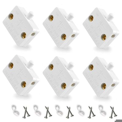 Lot De 2 Interrupteurs De Porte De Meuble Encastrés – Contact Momentané, 2A 250V, Pour éclairage LED