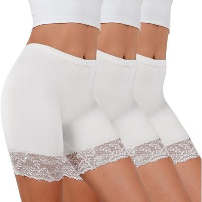 INNERSY Shorty Femme Coton Stretch Shortys Post Cesarienne Taille