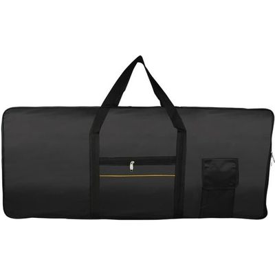 Housse De Protection Pour Piano Numérique/clavier 88 Touches - Tissu Velours Noir - 135x30x13,5 Cm - Anti-poussière - Lavable