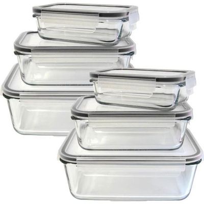 Boîtes De Conservation En Acier Inoxydable 800 Ml - Lot De 3 Avec Couvercle Hermétique - Empilables, Anti-fuites - Pour Frigo, Cuisine - 7