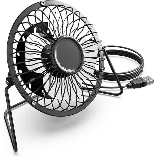 Mini Ventilateur De Table Usb Avec Batterie,Pliable,1200 Mah,Avec Réglage À 15°À L'Avant Et À L