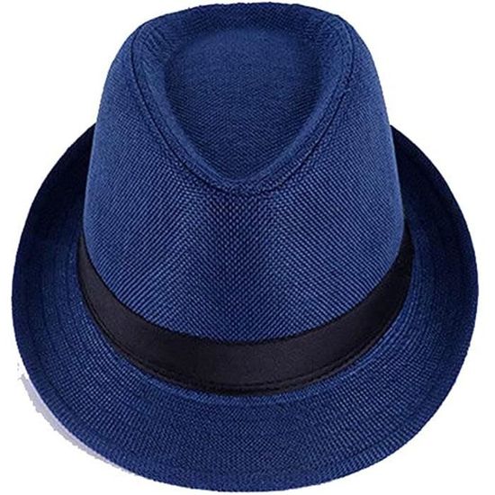 Chapeau Fedora En Paille Creekstone - Panama Trilby UPF 50+ Pliable Pour Homme Et Femme - Style Plage Et Été