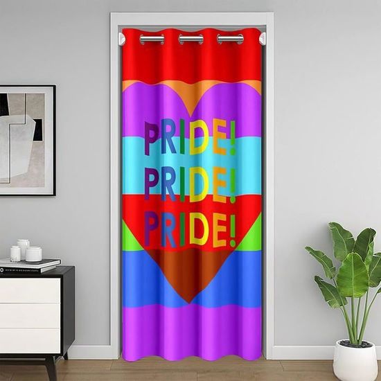 L'Amour Est Amour Rideau De Porte 86X203Cm Rainbow 30%-50% Rideau ...