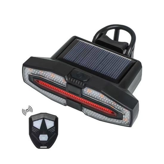 A07 Smart Bike Tail Light Highlight Usb Vélo Clignotants Lampe Klaxon Frein Feu Arrière Avec