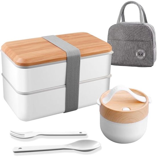 Resszo Bento Lunch Box Kit, 1600 l Double Couche Boite Repas avec