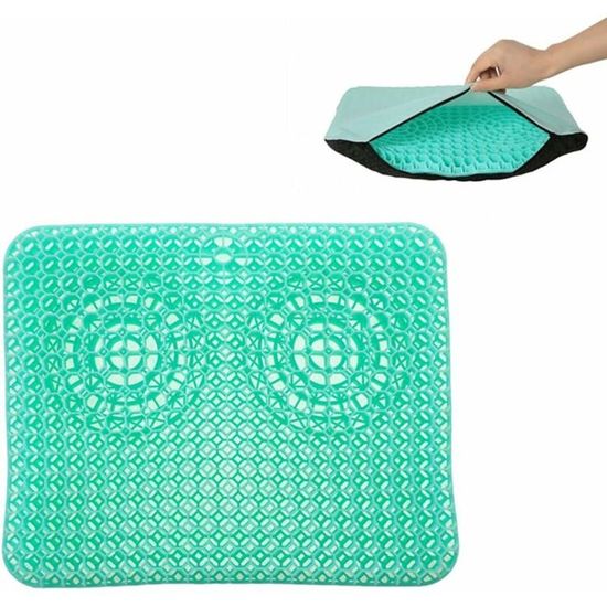 Coussin De Siège En Gel Ergonomique - Anti-escarres, Respirant, Housse Antidérapante - Pour Bureau, Voiture, Fauteuil Roulant (violet