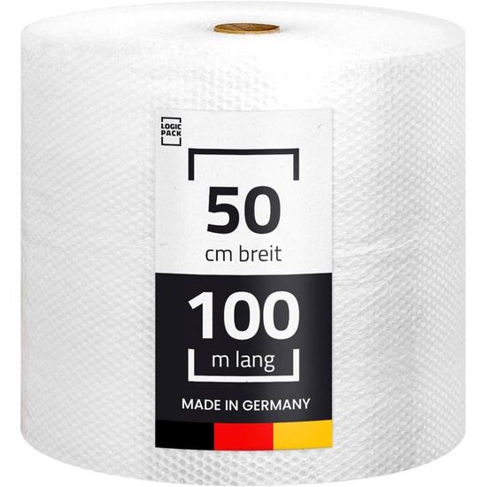 LOGIC PACK Film Étirable Déménagement Noir – 50 Cm X 160 M – Épaisseur 23 µm – Protection Meubles & Palettes – 1 Rouleau 1,5 Kg