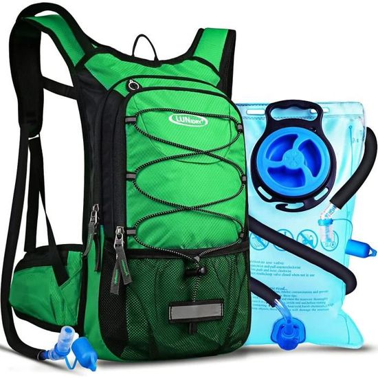 SASMO Sac à Dos D'hydratation Avec VESSIE 2L,sans BPA | Sac Running
