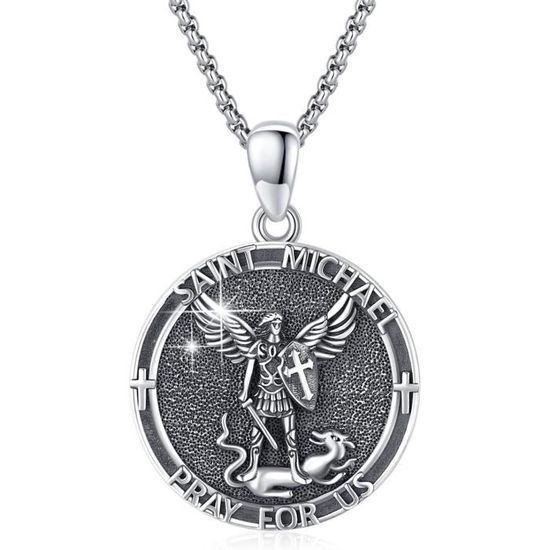 Médaille De Saint Michel 18 Mm - Argent 925 - Maison Halleux SPRL