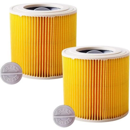 Lot De 4 Pour Filtre Aspirateur Karcher De Rechange Pour Filtre Karcher Wd3 Pour Karcher Wd3 Wd2 Mv3 Mv2 Compatibles Avec 6 414 552 0 6 414 772 0 97443346
