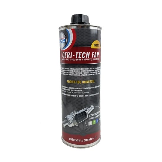 Cérine Universelle First FAP 1L - Additif Diesel Filtre à Particules - Kit De Remplissage Inclus - 4 Couleurs - 9