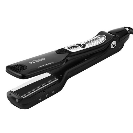 W1640 Plaques Chauffantes Flottantes Vapeur Cheveux Lisseur Brosse En  Céramique Fer Plat Lcd Affichage Vapeur Spray Cheveux Fer À - Cdiscount  Electroménager