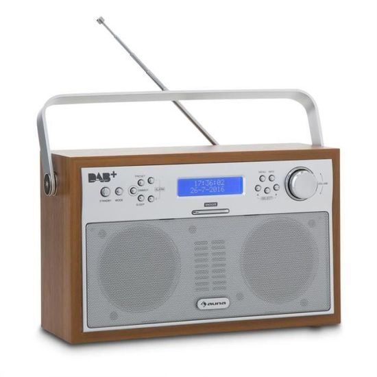 Auna Akkord Radio numérique portable avec tuner DAB+PLL et FM (20