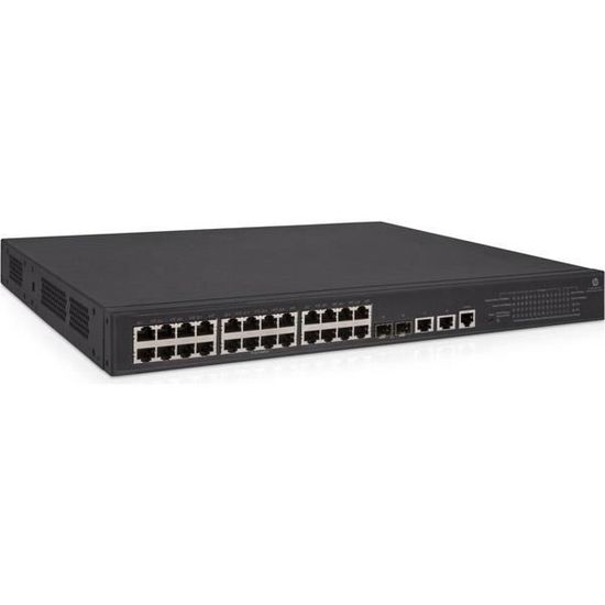 HPE Commutateur Ethernet 1950-24G-2SFP+-2XGT-PoE+(370W) 26 Ports Gérable - 3 Couche supportée