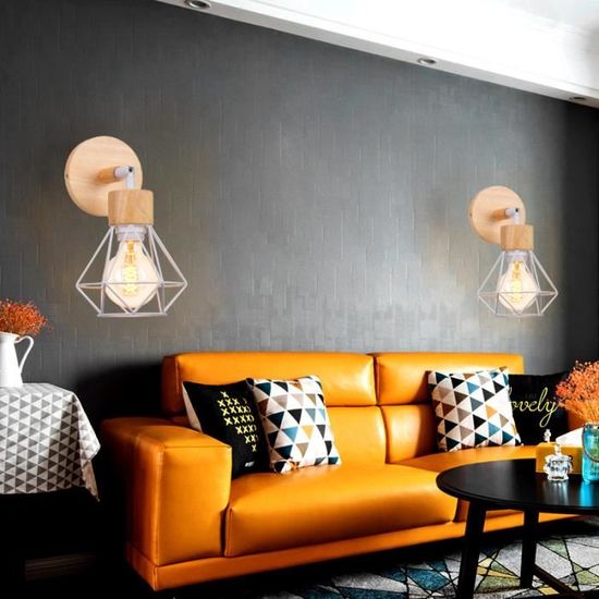IDEGU Lot De 2 Appliques Murales Humanoïdes Modernes Noir - Lampe Murale Créative LED Pour Chambre Enfant