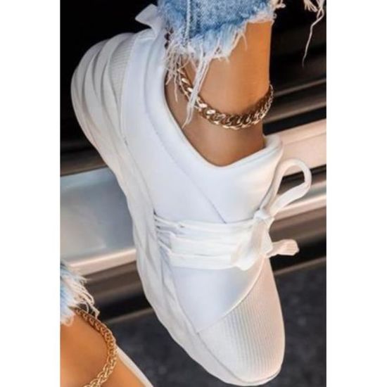 chaussures de sport blanches