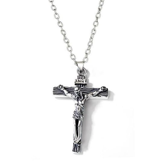 Collier Pendentif Christ Jésus, Neuf Avec étiquettes, Marque OxcmoBijoux - 3664261019361