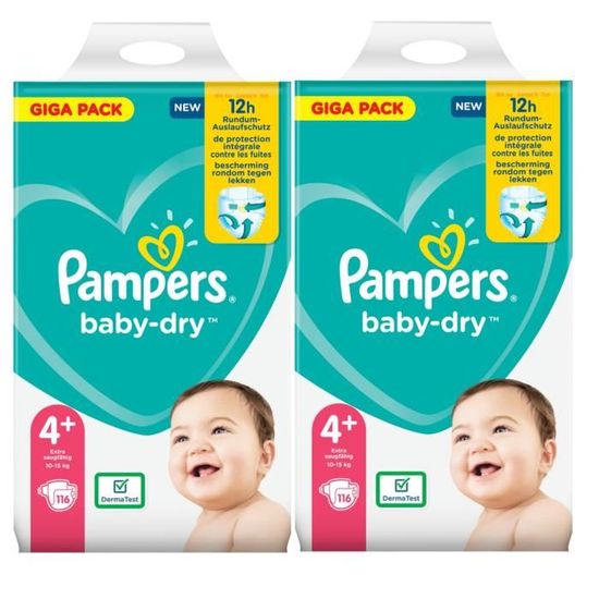 Pampers baby dry 4 giga sales pack