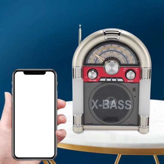 Radio Portátil Pequeña AM/FM/SW, Altavoz 3W, Batería Recargable 1000mAh, Carga USB-C, Ideal Para Viajes Y Playa