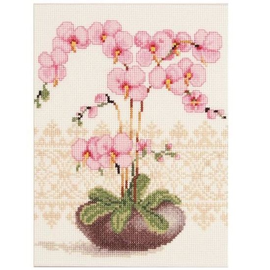 Kit Broderie Demi-point De Croix Pour Enfants - Motif Escargot Sammy 11x13 Cm