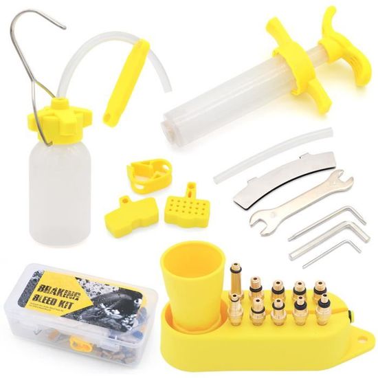 MissFox Kit De Purge Frein à Disque Hydraulique Complet Pour VTT Et Vélo - Outils Professionnels