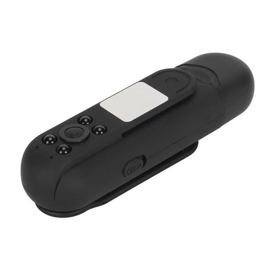 Mini Caméra De Corps 4K - Pov - Portable - Mains Libres - Étanche - Enregistrement Portable - Caméscope Personnel Monté Sur Casque - Pour Le Cyclisme, Le Vlogging De Moto (noir