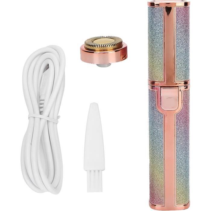 Épilateur Visage Format Rouge à Lèvres - USB Rechargeable - Neuf 2024 - Pour Sourcils Et Duvet