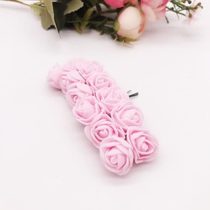 144 pièces pas cher fleurs artificielles MINI mousse ours en peluche de  roses bouquet vase pour décor à la maison m GF22326105 - Cdiscount Maison