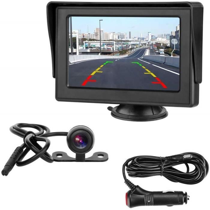 Caméras de Recul Pour Voiture Caméra de recul avec écran LCD 4,3- - Caméra de recul étanche IP68 - Système d'aide au station 2373