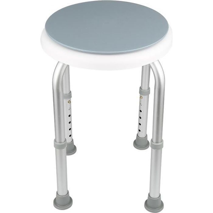 Siège de Douche 360 rotation tabouret de Douche Hauteur réglable rond