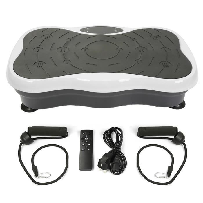 BUL Modèle Papillon Plateforme Vibrante Oscillante Fitness avec LCD 220V / 60Hz Noir et Blanc