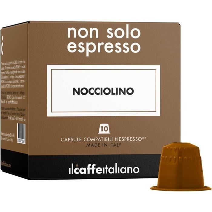 80 Capsules de Soluble Nocciolino compatibles avec machines Nespresso - Nespresso 80 x Dosettes - Il Caffè Italiano