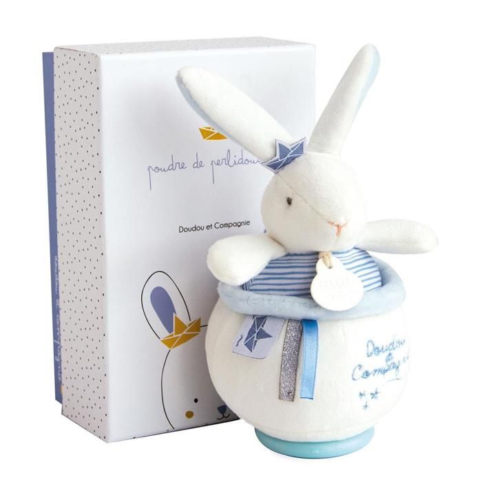 DOUDOU ET COMPAGNIE Lapin Matelot - Boîte à musique