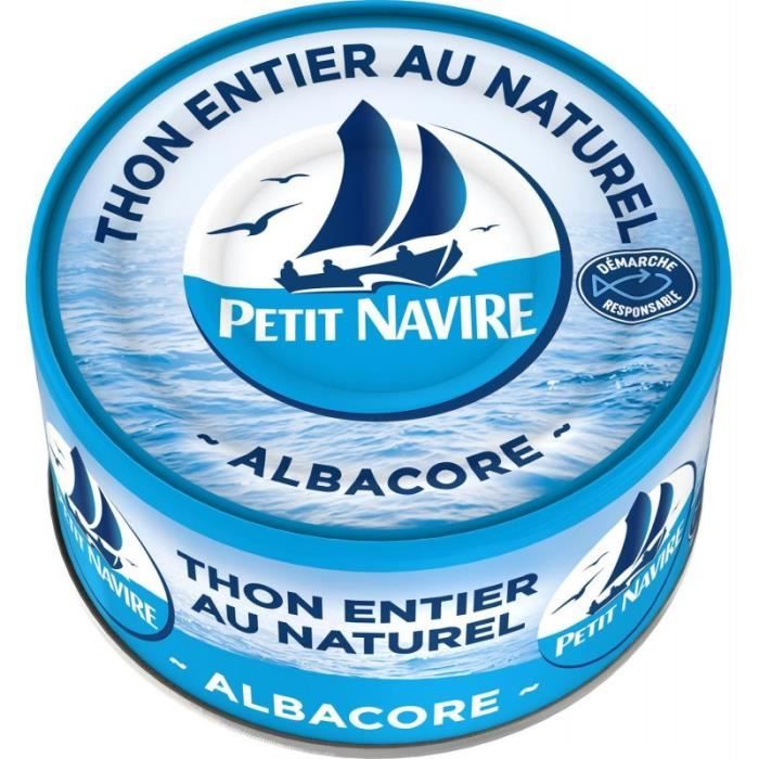 PETIT NAVIRE - Thon Naturel Démarche Reponsable 93G - Lot De 4