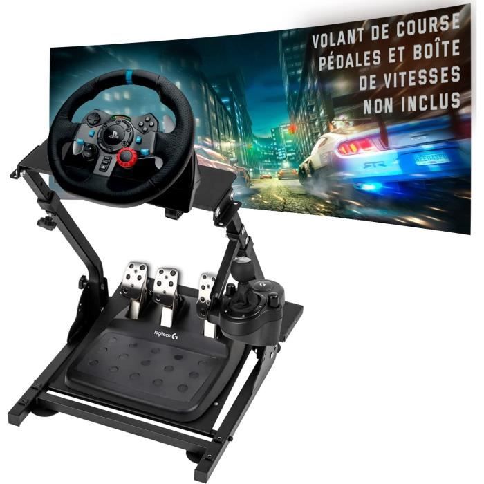 Unicview Support pour Volant Logitech G29 G920 G923 avec support boite de vitesses, Thrustmaster T150 T500 T300 TX TH8A, PS4