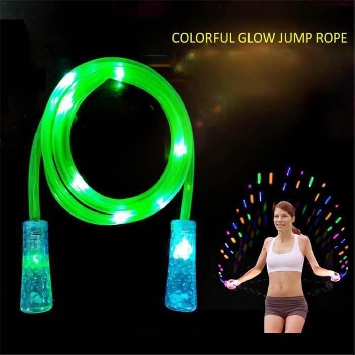 Corde à Sauter Lumineuse Pour étudiants Exterieur Sports Vert @JBL