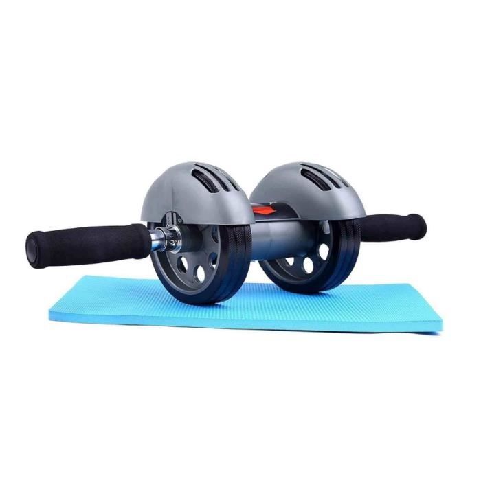 Rouleau d'Abdo, Rouleau à Roue de Abdo avec Le Tapis de Genou, Double Trainers abdominaux exercent l'équipement de Forme Physique