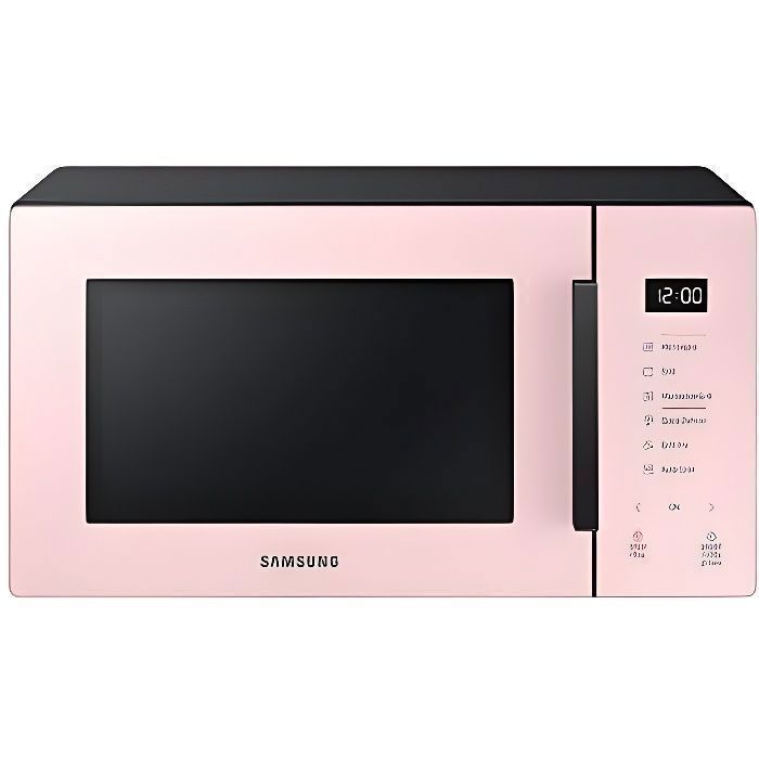 Samsung MG23T5018CP Four micro-ondes, 23 litres, 1100 W, Air Fry, avec plateau dorateur, verre design, poudre