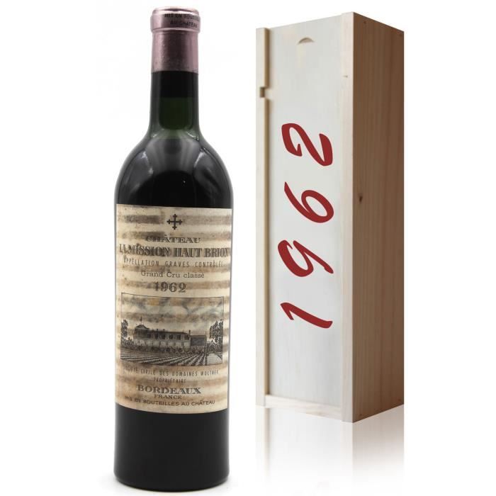 Coffret Château La Mission Haut Brion 1962 Rouge 75cl AOC Pessac-Léognan