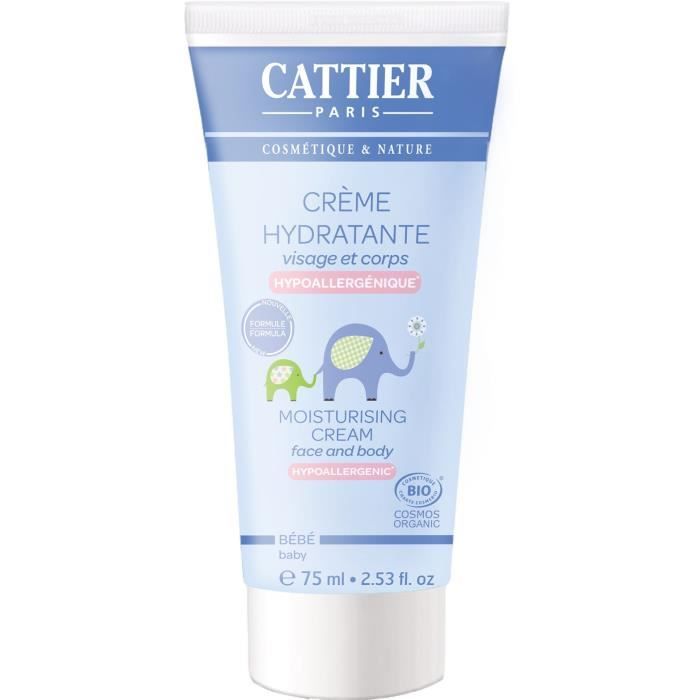 CATTIER Crème Hydratante Bio 75 ml