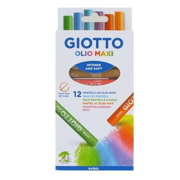 ETUI DE 12 CRAYONS CIRE CERA MAXI