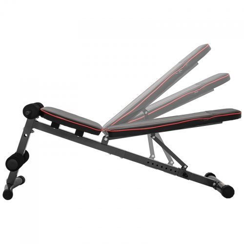 Banc de musculation multi-positions extra large abdominaux GS027, noir