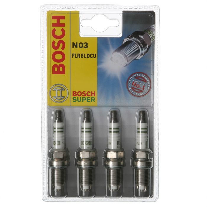 Bougie d'allumage Bosch N°3 FR8LDCU x4