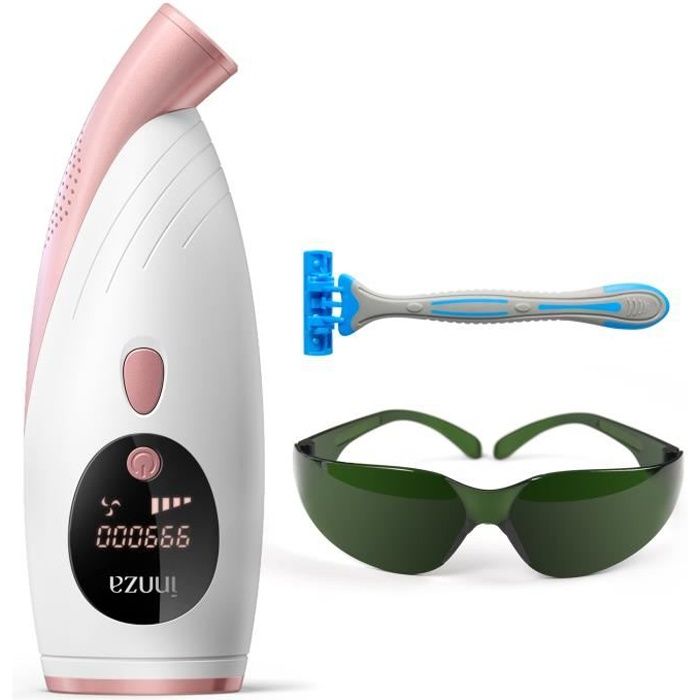Epilateur Lumière Pulsée,999,000 Flashs Professionnel Epilateur Electrique Femmes,Visage/Maillot/Aisselles,Épilation sans douleur