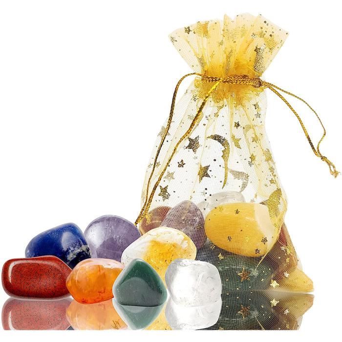 Pierre Therapeutique - Limics24 - Barcelona | Naturelle Lithotherapie 15-20 Mm 7 Pcs Mini Precieuse Chakras