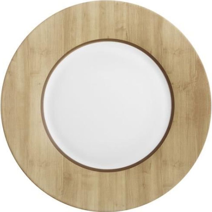 Assiette à dessert en opale D.22cm - Lot de 6 NORDIC ALPAGA