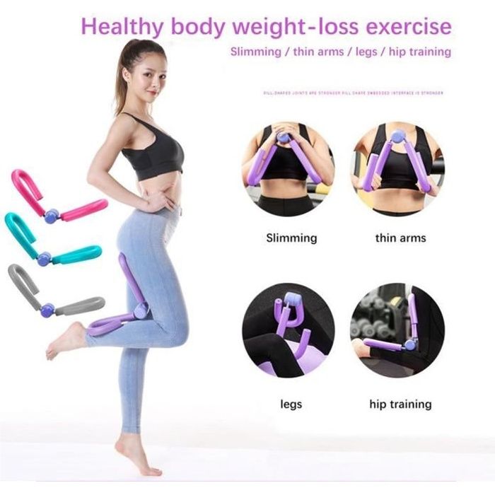 1pc cuisse jambes appareil de formation musculaire maître de sport gym équipement de fitness simulateur exercice bras poitrine- Bleu