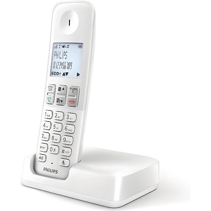 PHILIPS DECT - DECT Blanc - D25 SOLO SANS REPONDEUR